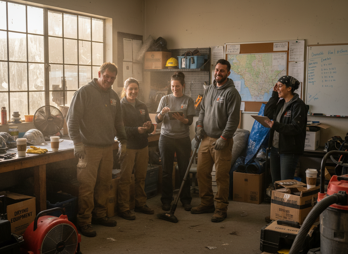 The Fire Damage Restoration Northridge team