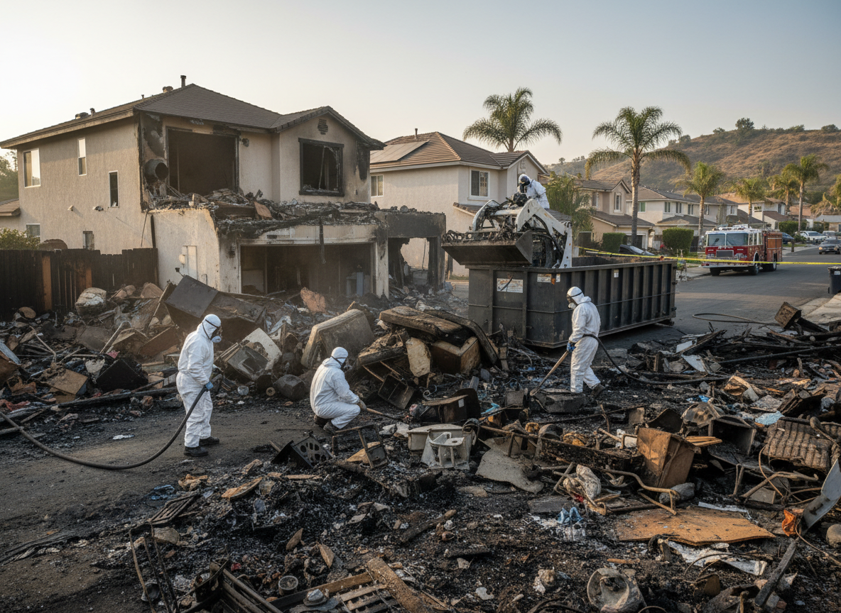 Fire Damage Restoration in Porter Ranch